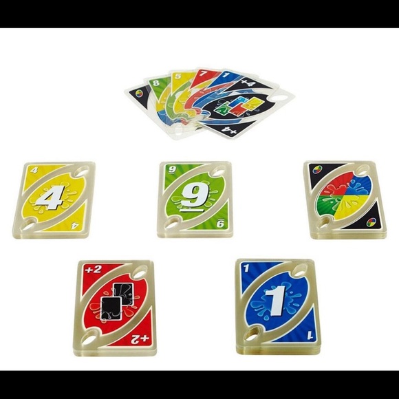 UNO SPLASH NEW UNOPENED Waterproof clear card game - Picture 7 of 9